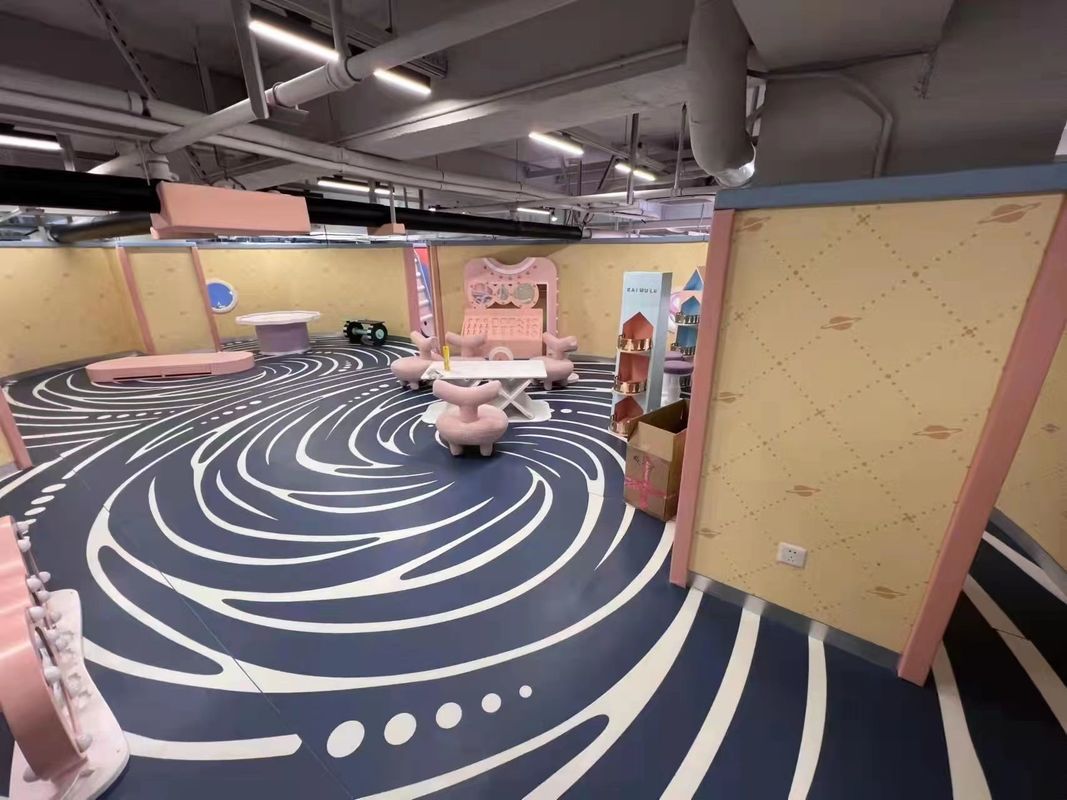 Pavimenti in vinile con effetto 3D personalizzato PVC Pavimenti in vinile stampati in 3D per parchi a tema