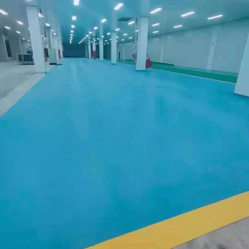 Pavimenti in PVC per officine con copertura per pavimenti da 1,4 mm Pavimenti in vinile per officine Blu Verde