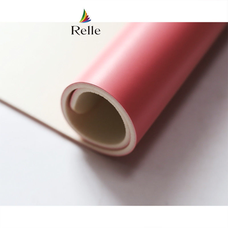 Relle White Gloss Seamless PVC Vinyl Flooring Roll per dance studio PVC certificato SGS