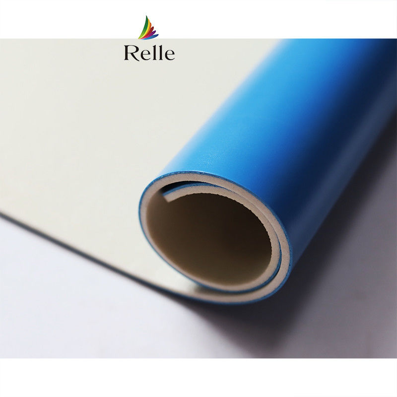 Relle White Gloss Seamless PVC Vinyl Flooring Roll per dance studio PVC certificato SGS