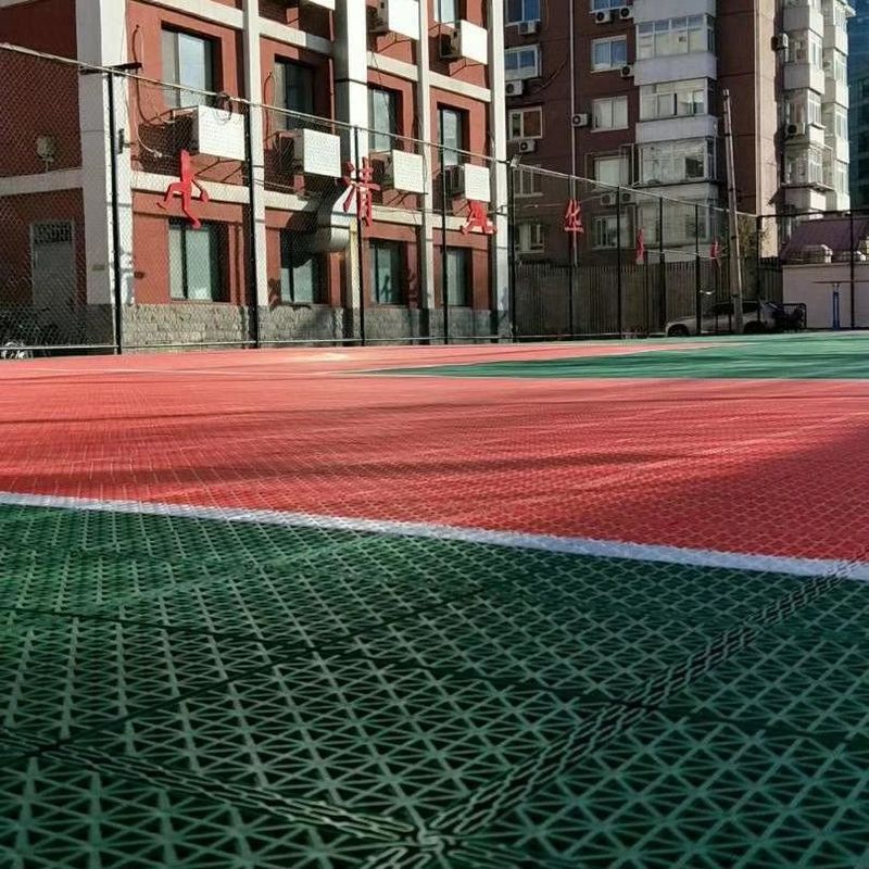 Pavimenti sportivi blu in PP a 3,5 mm, 4,5 mm e 6 mm, piastrelle per sport all'aperto