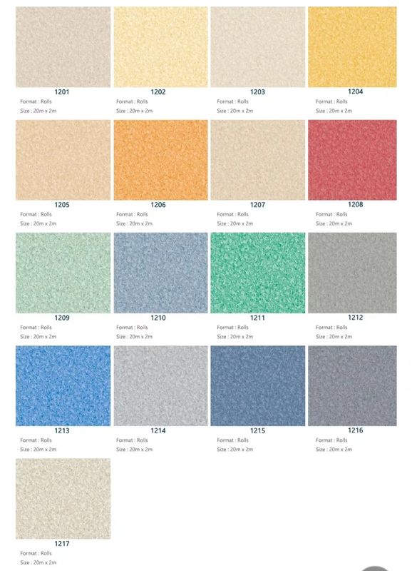Pavimenti in vinile bianco grigio per pavimenti in vinile eterogeneo per Oman