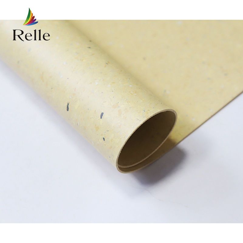 PUR Coating Relle Stock Lot Eco-friendly PVC Light Beige Vinyl Pavimento antistatico per laboratorio