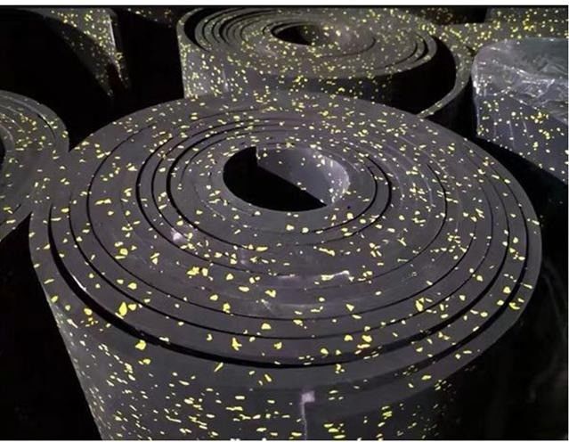 Pavimenti in gomma antiscivolo per palestra con rilievo di peso pavimenti da 1,5 mm a 3,0 mm di spessore