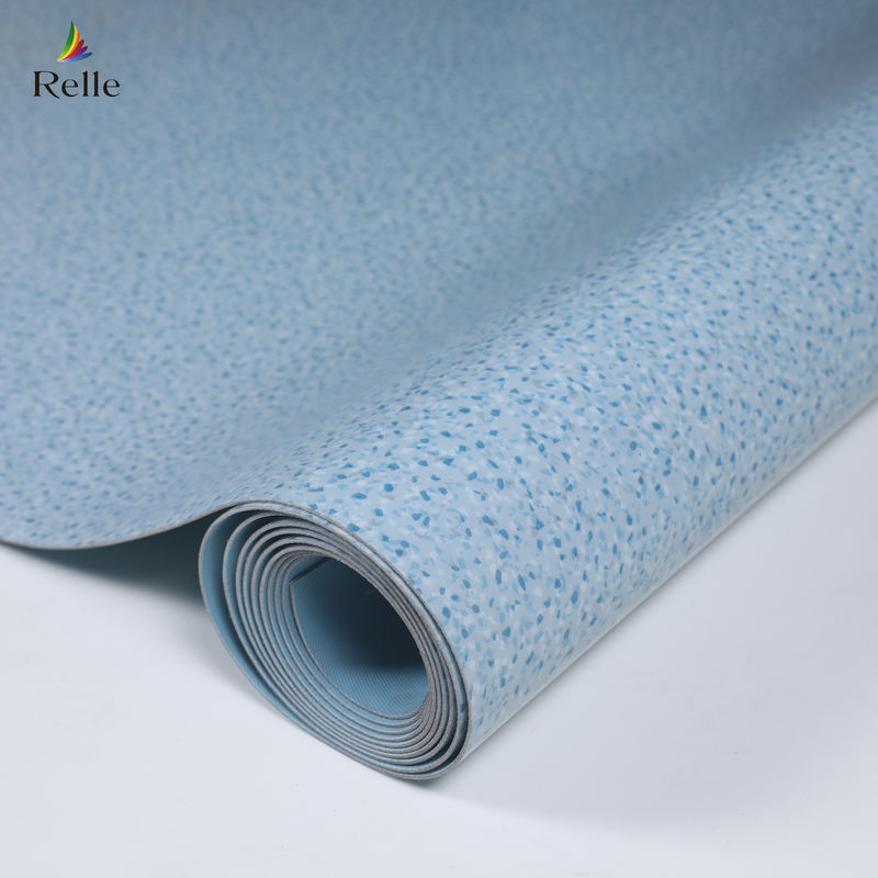 2 mm di spessore Materiale PVC Dry Back Plastico Vinyl Floor Roll per interni in costruzioni in rialzo