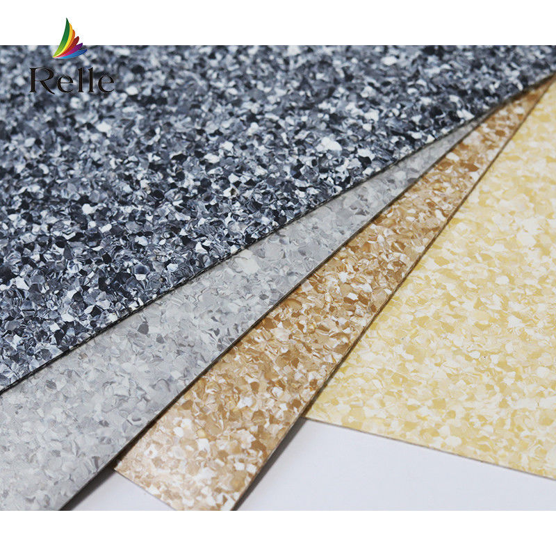 T Grade resistente all'usura Relle Light Vinyl Pavimento Grigio per interni in Malesia morbido e confortevole