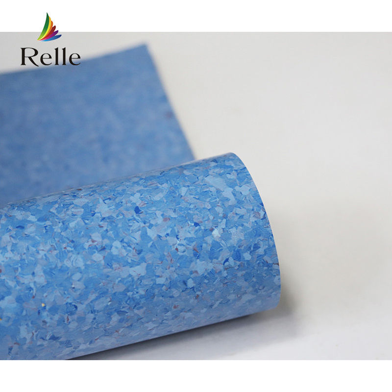 Anti-batteri Relle Commerciale Colori semplici omogenei 2mm Rivestimento di pavimenti in PVC per le cliniche