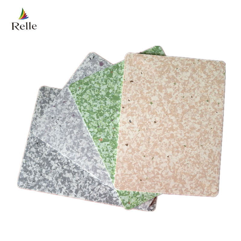 Pavimenti in vinile di texture piana con rilievo 3 mm Piastrelle omogenee in PVC per strutture mediche