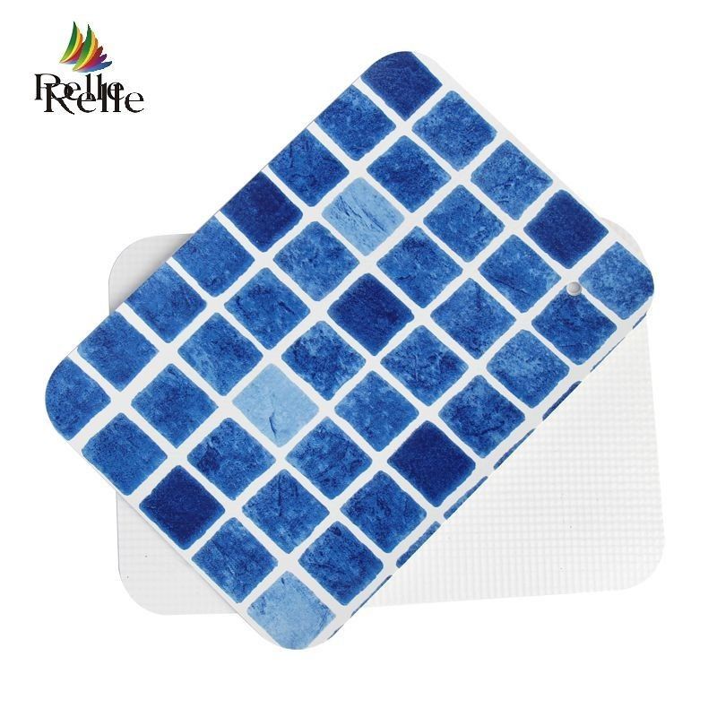 Acque resistenti Blu Mosaico Pool Liner 1.2mm 1.5mm Vinyl Liner Per Piscine In Terreno