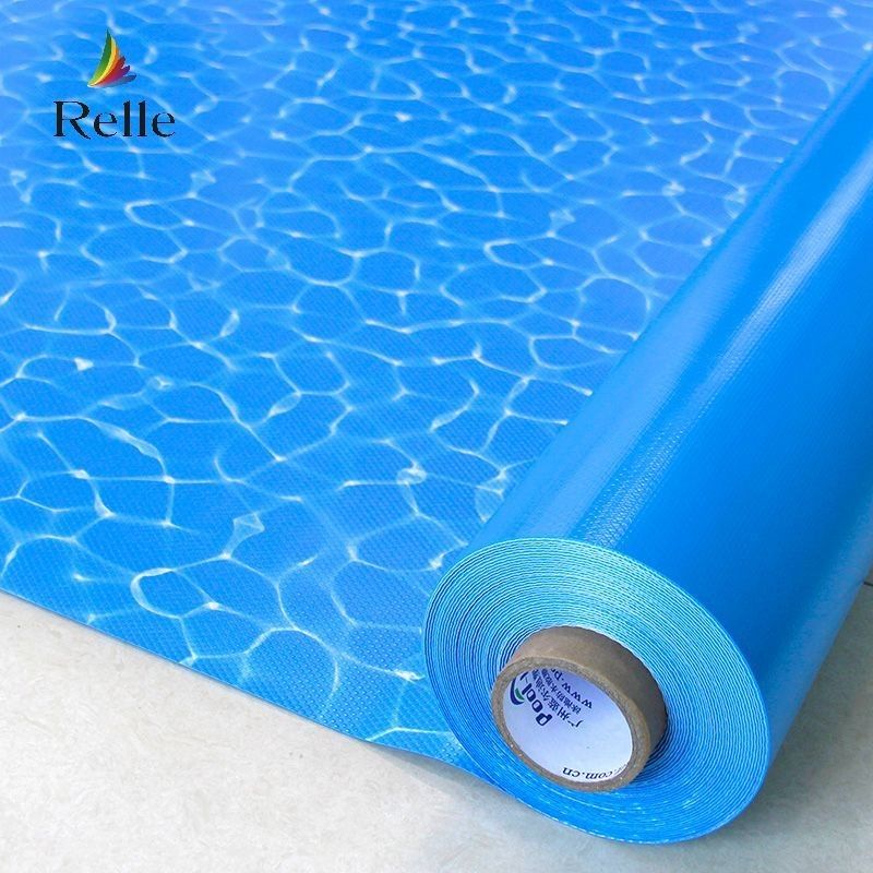 Acque resistenti Blu Mosaico Pool Liner 1.2mm 1.5mm Vinyl Liner Per Piscine In Terreno
