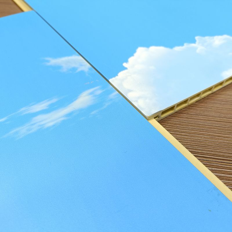 Pannelli da parete decorativi in PVC in fibra di bambù spessi 10 mm per il soggiorno