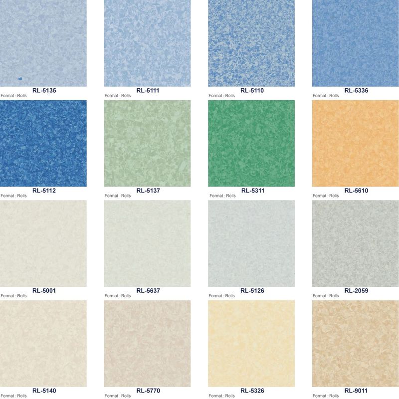 Colla per il suolo insonorizzante PVC Pavimento omogeneo Linoleum Pavimento in vinile 2mm-3mm Spessore
