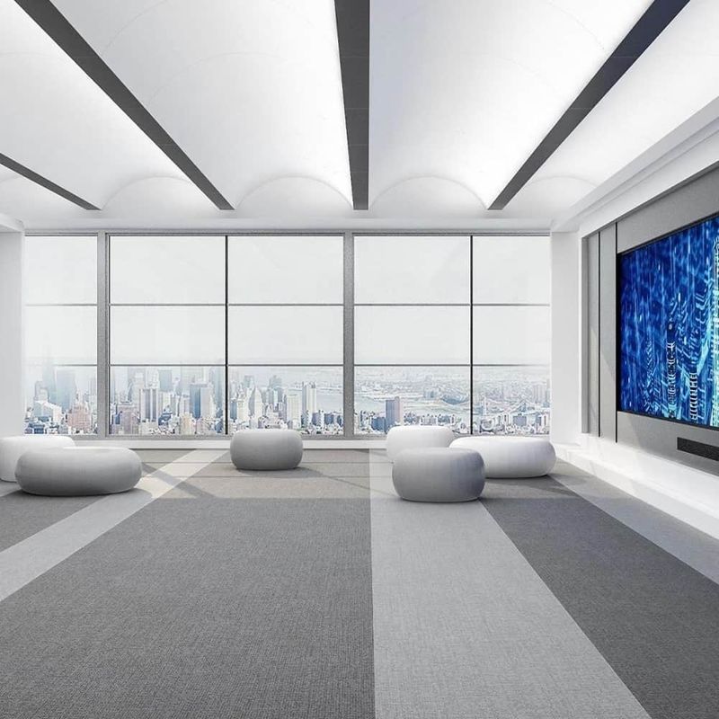6.5mm 7mm Office Carpet Tiles Commercial Carpet Tiles Per Hotel Camera da letto Luogo di lavoro
