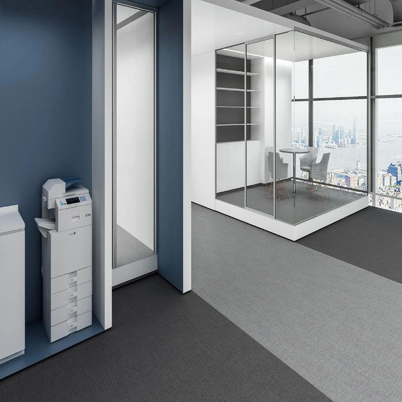 6.5mm 7mm Office Carpet Tiles Commercial Carpet Tiles Per Hotel Camera da letto Luogo di lavoro