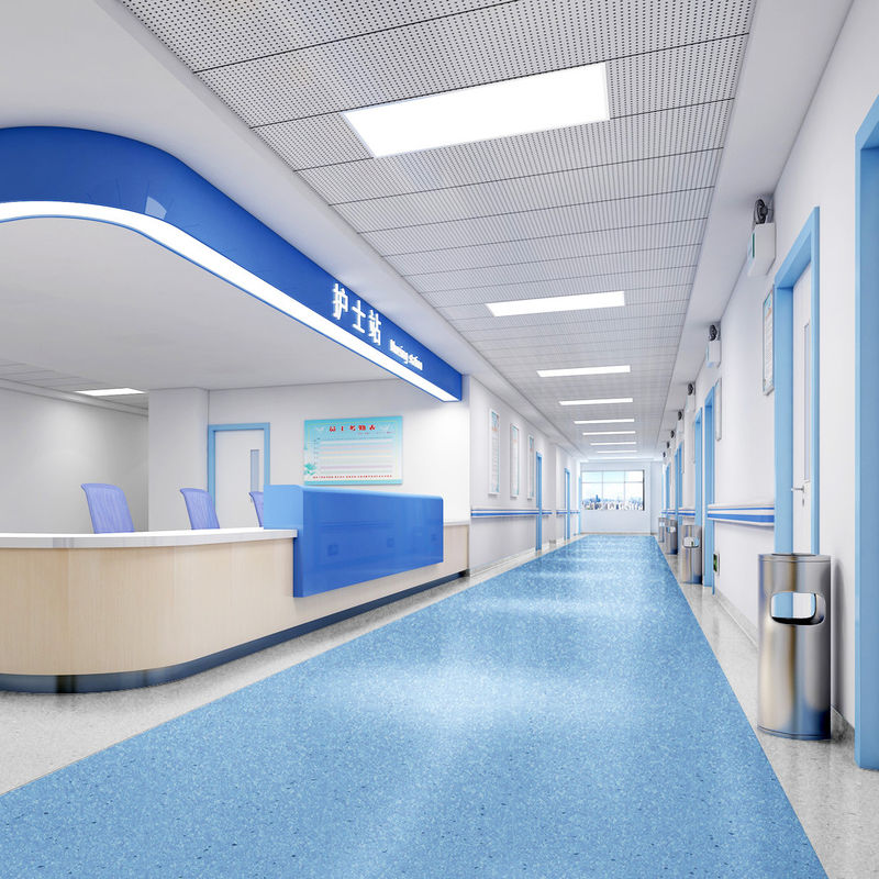 Strutture sanitarie con rilievo Pavimenti in vinile omogenei anti-slip Antibatterici e facili da disinfettare