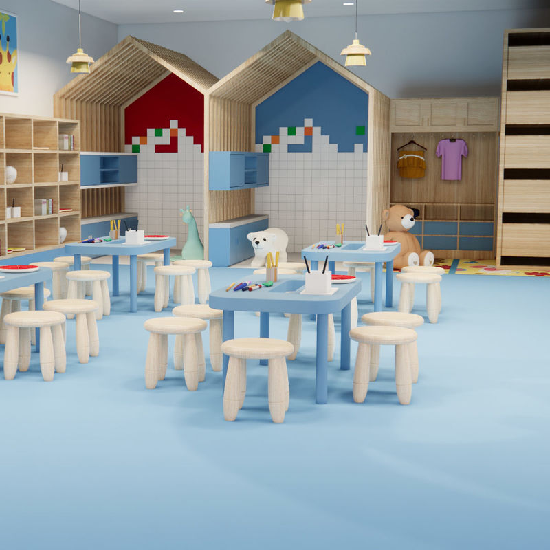 Commercio all'ingrosso SPC PVC Vinyl Tiles Stone Powder Core for Stability Wear-Resistant Top Layer