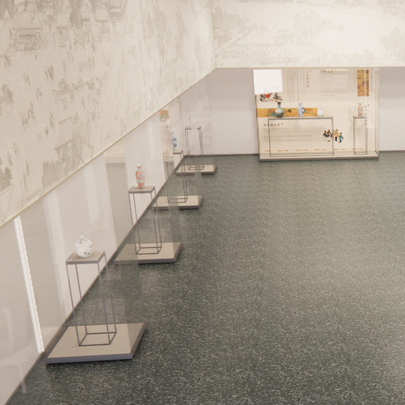 Pavimenti in gomma Relle per esposizioni museali d'arte storica