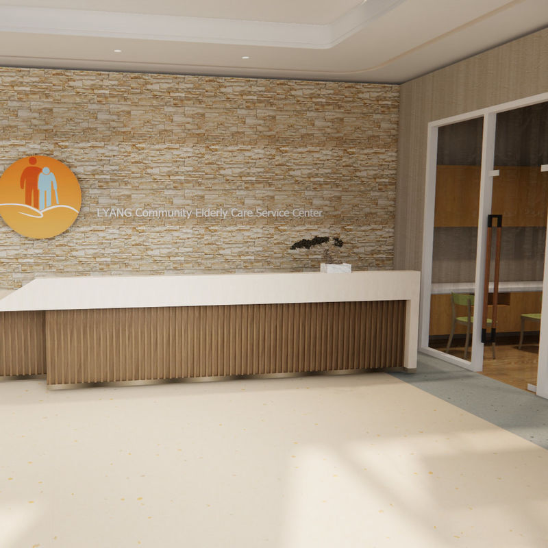 Pavimentazione speciale per la riabilitazione e l'assistenza nelle case di cura – Stile sicuro e igienico di grado medico