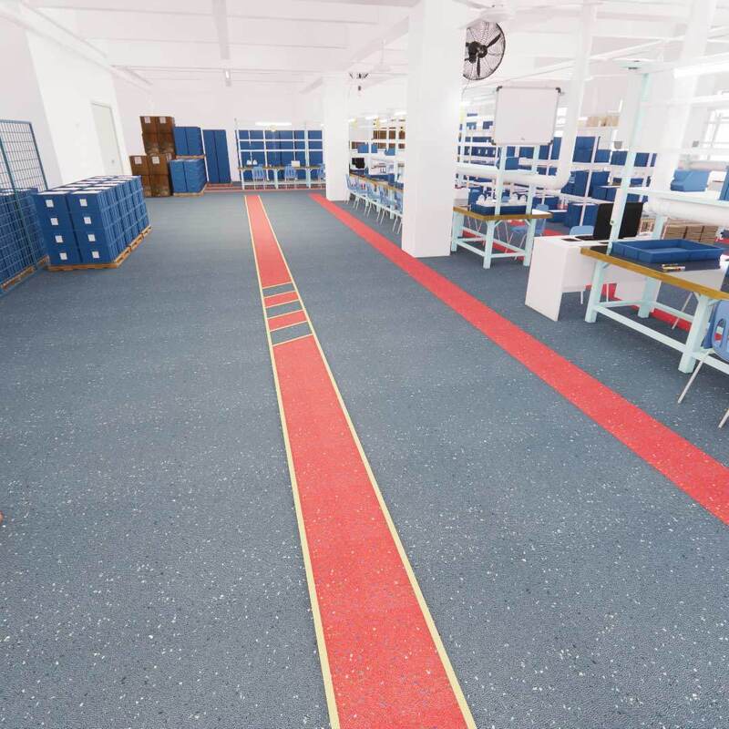 Pavimenti di sicurezza a carbondono senza polvere Relle (zona pulita, resistenti all'usura, antiscivolo, ignifughi, rispettosi dell'ambiente)