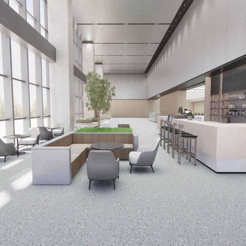 Relle Office R11 Grade Anti-Slip Carborundum Safety Flooring (Quiet Wear-Resistant)