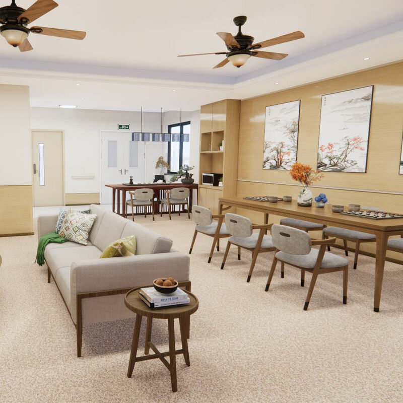 Pavimenti omogenei resistenti agli urti con superficie antirrottatura per le stanze dei pazienti delle case di cura