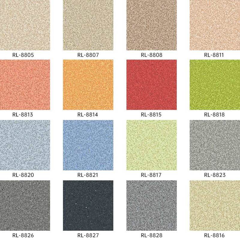 Pavimenti omogenei resistenti agli urti con superficie antirrottatura per le stanze dei pazienti delle case di cura