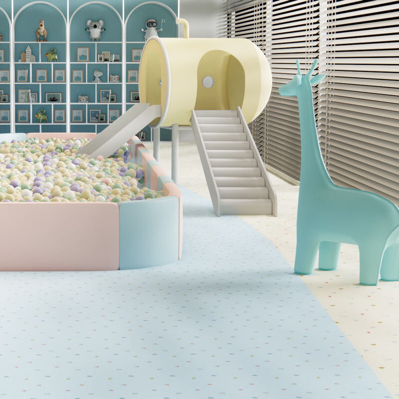 Pavimenti di cartoni animati colorati, un angolo da sogno