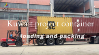 Carico e imballaggio di container per il progetto Kuwait