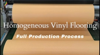 Processo di produzione completo di pavimenti in vinile omogeneo